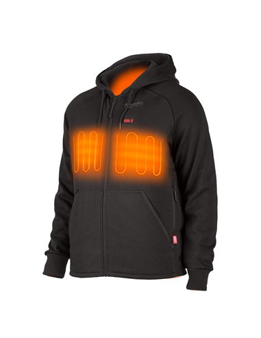 Hanorac negru incalzit M12 - Milwaukee - M12 HHGREY4-0 (XXL) - cod 4932480070