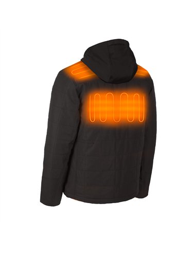 Jacheta puffer neagra incalzita M12 - Milwaukee - M12 HPJBL2-0 (L) - cod 4932480073