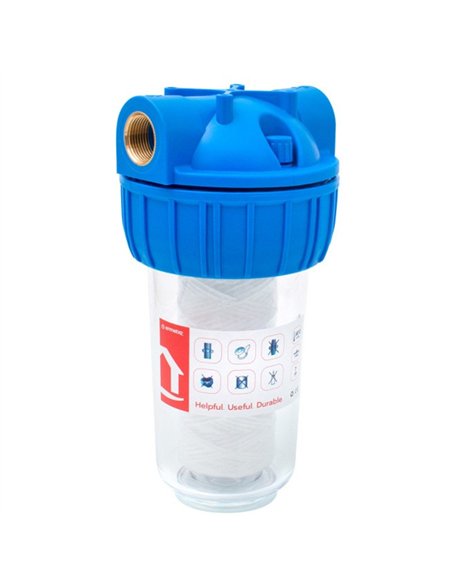 Filtru apa cu cartus sita 3/4"x7"  - Ermetiq - EWY-F34_7S