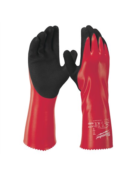 Manusi protectie chimica - Milwaukee - Chemical Gloves Grip - 7/S - 1 buc - cod 4932493228