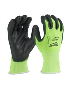 Manusi de inalta vizibilitate - nivel de taiere A - Milwaukee - Hi-Vis Cut A Gloves - 10/XL - 1 buc - cod 4932479919
