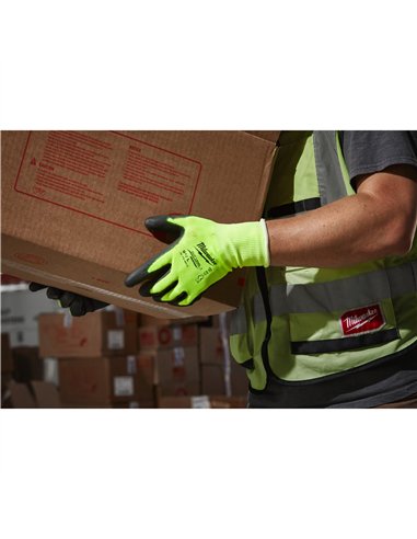 Manusi de inalta vizibilitate - nivel de taiere A - Milwaukee - Hi-Vis Cut A Gloves - 7/S - 1 buc - cod 4932479916