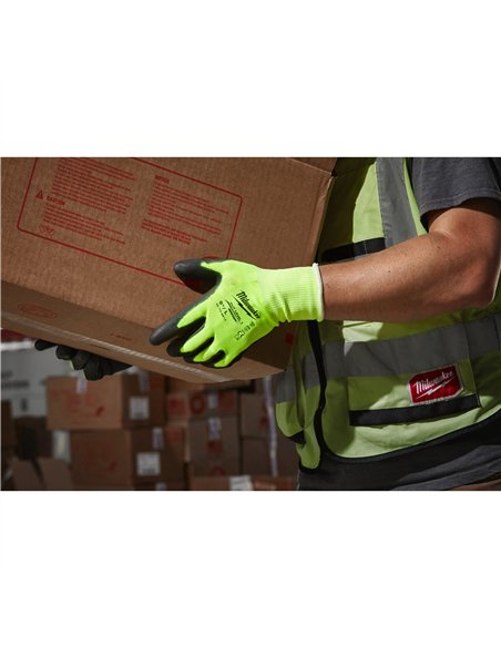 Manusi de inalta vizibilitate - nivel de taiere A - Milwaukee - Hi-Vis Cut A Gloves - 7/S - 1 buc - cod 4932479916