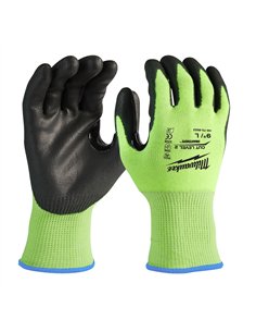 Manusi de inalta vizibilitate - nivel de taiere B - Milwaukee - Hi-Vis Cut B Gloves - 8/M - 1 buc - cod 4932479922