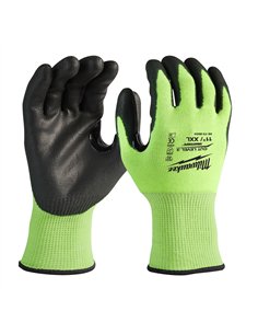 Manusi de inalta vizibilitate - nivel de taiere C - Milwaukee - Hi-Vis Cut C Gloves - 11/XXL - 1 buc - cod 4932478134
