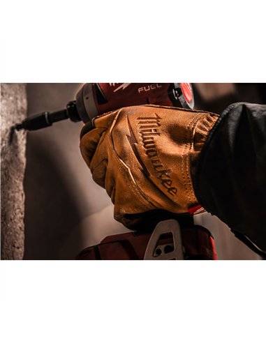 Manusi de protectie din piele - Milwaukee - Leather Gloves - 8/M - 1 buc - cod 4932478123