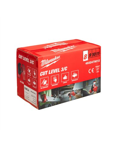 Manusi rezistente la taiere - C - Milwaukee - Bulk Cut C Gloves - 8/M - 14 4 buc - cod 4932479012