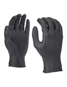 Manusi de unica folosinta - Milwaukee - Nitrile Disposable Gloves Grip - 8/M - 50 buc - cod 4932493234