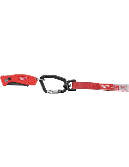 Coarda de siguranta pentru scule - Milwaukee - 6.8kg Locking Tool Lanyard - 1 buc - cod 4932471352