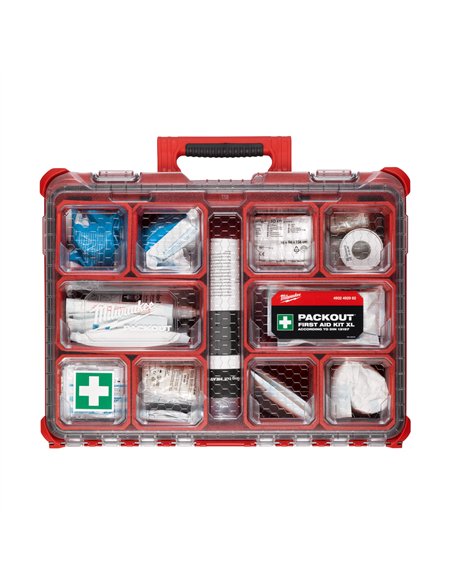 Trusa PACKOUT XL de prim ajutor DIN 13157 - Milwaukee - Packout First Aid Kit XL - cod 4932492962
