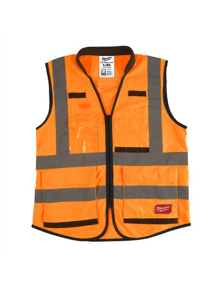 Vesta de inalta vizibilitate premium - Milwaukee - Premium High-Visibility Vest Orange - L/XL - cod 4932471899