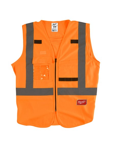 Vesta de inalta vizibilitate - Milwaukee - High-Visibility Vest Orange - S/M - cod 4932471892