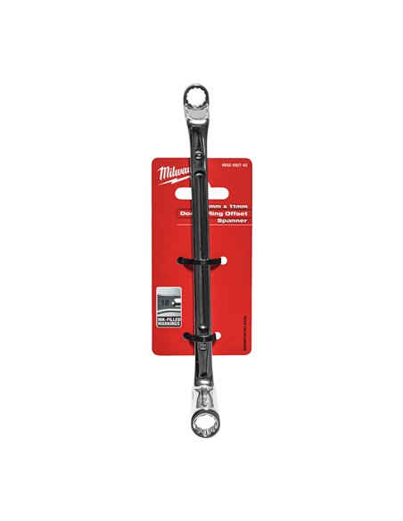 Cheie inelara cu cot - Milwaukee - Double Ring Offset Spanner - 10 x 11 mm - cod 4932492742