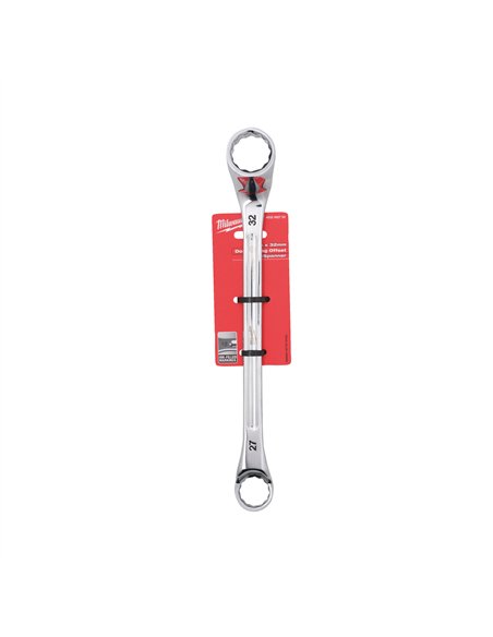 Cheie inelara cu cot - Milwaukee - Double Ring Offset Spanner - 27 x 32 mm - cod 4932492755