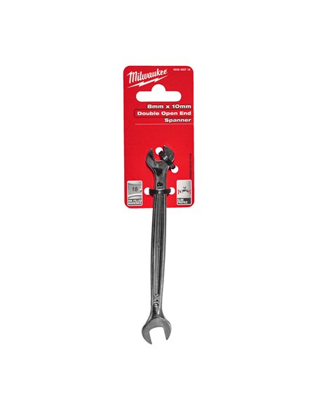 Cheie fixa dubla - Milwaukee - Double Open End Spanner - 8 x 10 mm - cod 4932492718