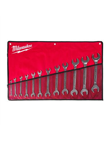 Seturi chei fixe duble - Milwaukee - Double Open End Spanner Set - 1 2 buc - cod 4932492714