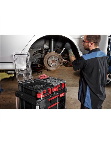 Set 15 buc. chei combinate MAX BITE in organizator compact PACKOUT - Milwaukee - 1 5 buc MAXBITE combination spanner set with Pa