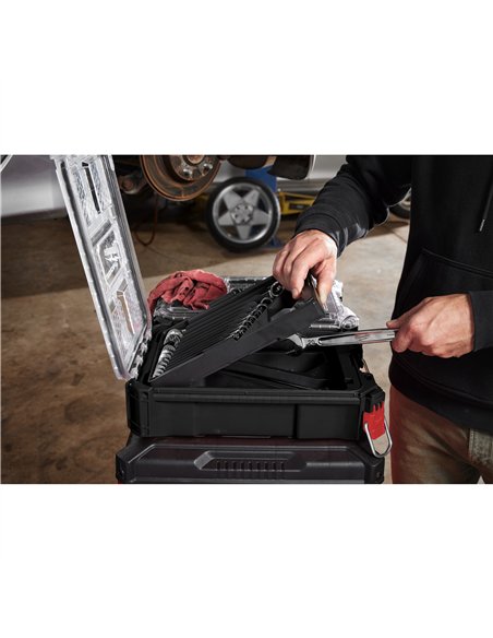 Set 15 buc. chei combinate MAX BITE in organizator compact PACKOUT - Milwaukee - 1 5 buc MAXBITE combination spanner set with Pa