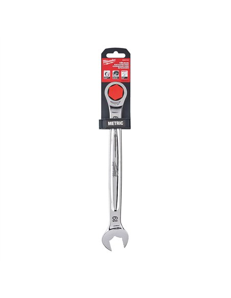 Chei combinate cu clichet MAX BITE - Milwaukee - Maxbite Ratcheting Metric Combination Spanner 19mm - 1 buc - cod 4932471512