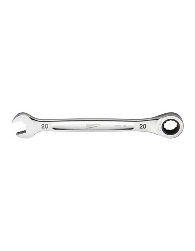 Chei combinate cu clichet MAX BITE - Milwaukee - Maxbite Ratcheting Metric Combination Spanner 20mm - 1 buc - cod 4932471513