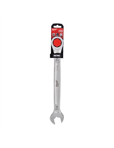 Chei combinate cu clichet MAX BITE - Milwaukee - Maxbite Ratcheting Metric Combination Spanner - 24 mm - cod 4932480211