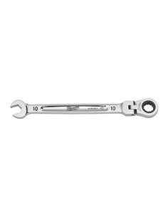 Chei fixe MAX BITE cu clichet si cap pivotant - Milwaukee - Maxbite Flex Head Ratcheting Spanner - Metric - 10 mm - cod 4932480