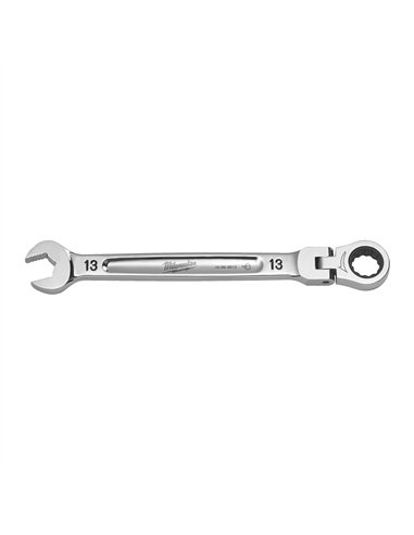 Chei fixe MAX BITE cu clichet si cap pivotant - Milwaukee - Maxbite Flex Head Ratcheting Spanner - Metric - 13 mm - cod 4932480