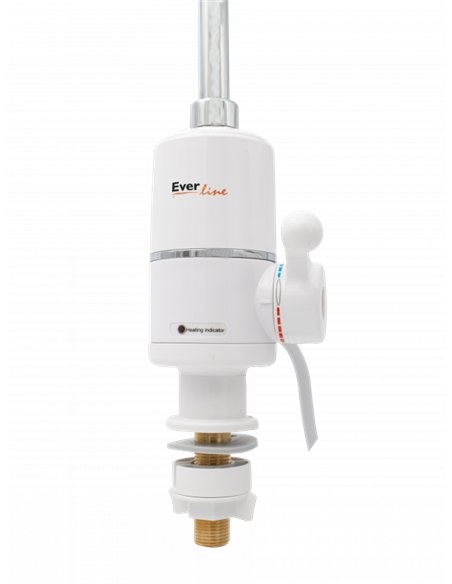 Robinet electric pentru apa calda instant, indicator LED, 3000W  - Everline - EVP-DZ12C3