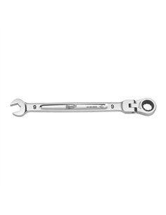 Chei fixe MAX BITE cu clichet si cap pivotant - Milwaukee - Maxbite Flex Head Ratcheting Spanner - Metric - 9 mm - cod 49324801