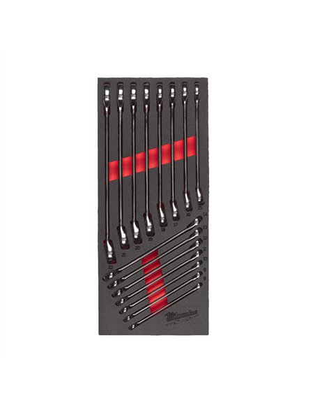 Set insertie spuma chei fixe combinate MAX BITE - Milwaukee - Maxbite Combination Spanner Set Foam Insert - cod 4932479827