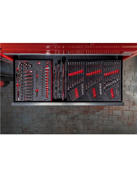 Set insertie spuma chei fixe combinate MAX BITE - Milwaukee - Maxbite Combination Spanner Set Foam Insert - cod 4932479827
