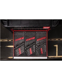 Set insertie spuma chei fixe MAX BITE cu clichet si cap pivotant - Milwaukee - Maxbite Flex Head Spanner Set Foam Insert - cod 2