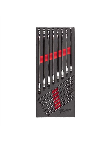 Set insertie spuma chei combinate cu clichet MAX BITE - Milwaukee - Maxbite Ratcheting Combination Spanner Set Foam Insert - co