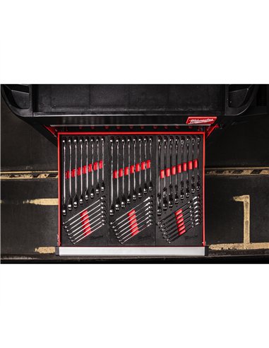 Set insertie spuma chei combinate cu clichet MAX BITE - Milwaukee - Maxbite Ratcheting Combination Spanner Set Foam Insert - co