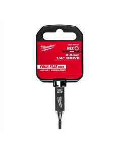 Cap cheie tubulara cu bit 1/4 inch Hex - Milwaukee - 1/4 inch Drive 2.5 mm Hex Bit Socket - cod 4932480824 2
