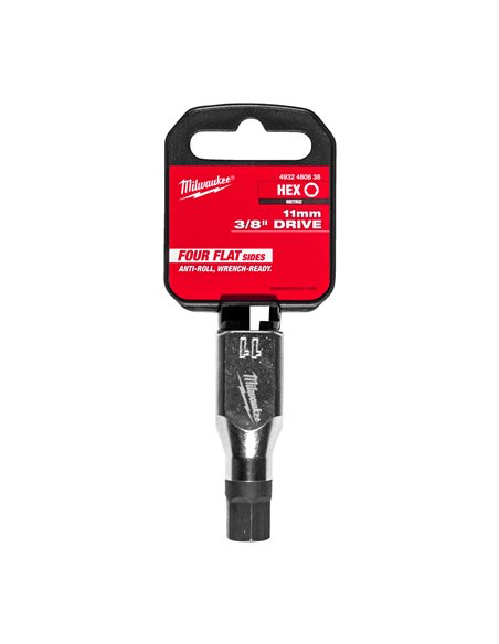 Cap cheie tubulara cu bit 3/8 inch Hex - Milwaukee - 3/8 inch Drive 11 mm Hex Bit Socket - cod 4932480838