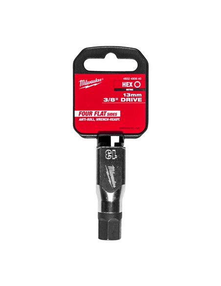 Cap cheie tubulara cu bit 3/8 inch Hex - Milwaukee - 3/8 inch Drive 13 mm Hex Bit Socket - cod 4932480840