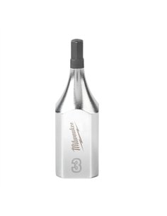 Cap cheie tubulara cu bit 3/8 inch Hex - Milwaukee - 3/8 inch Drive 3 mm Hex Bit Socket - cod 4932480830