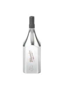 Cap cheie tubulara cu bit 3/8 inch Hex - Milwaukee - 3/8 inch Drive 4 mm Hex Bit Socket - cod 4932480831