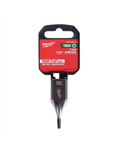 Cap cheie tubulara cu bit 1/2 inch, torx - Milwaukee - 1/2 inch Drive T20 Torx Bit Socket - cod 4932480812