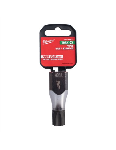 Cap cheie tubulara cu bit 1/2 inch, torx - Milwaukee - 1/2 inch Drive T70 Torx Bit Socket - cod 4932480821