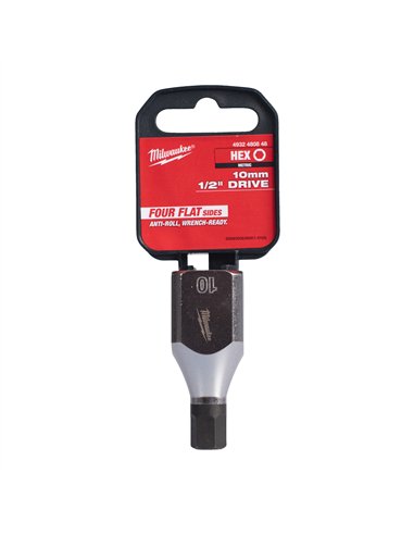 Cap cheie tubulara cu bit 1/2 inch, hex - Milwaukee - 1/2 inch Drive 10mm Hex Bit Socket - cod 4932480848