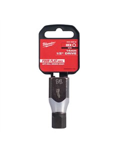 Cap cheie tubulara cu bit 1/2 inch, hex - Milwaukee - 1/2 inch Drive 14mm Hex Bit Socket - cod 4932480850 2