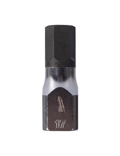 Cap cheie tubulara cu bit 1/2 inch, hex - Milwaukee - 1/2 inch Drive 17mm Hex Bit Socket - cod 4932480851