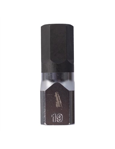 Cap cheie tubulara cu bit 1/2 inch, hex - Milwaukee - 1/2 inch Drive 19mm Hex Bit Socket - cod 4932480852