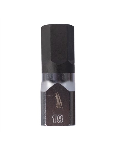 Cap cheie tubulara cu bit 1/2 inch, hex - Milwaukee - 1/2 inch Drive 19mm Hex Bit Socket - cod 4932480852