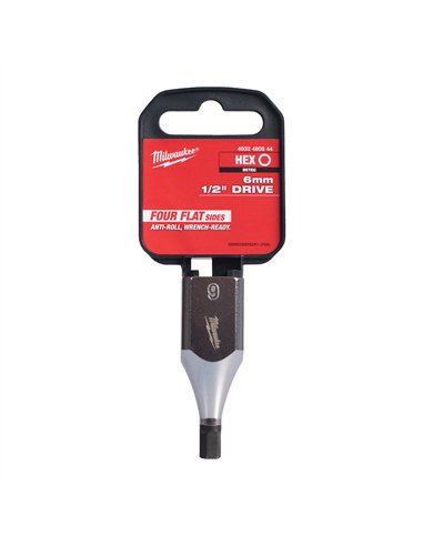 Cap cheie tubulara cu bit 1/2 inch, hex - Milwaukee - 1/2 inch Drive 6mm Hex Bit Socket - cod 4932480844