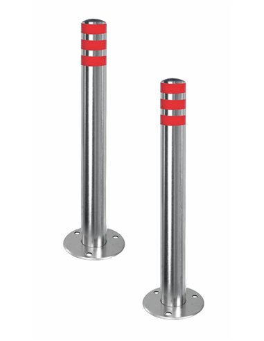 Stâlp de blocare din inox cu flansa