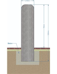 Stalp fix pentru restrictionare acces auto 2