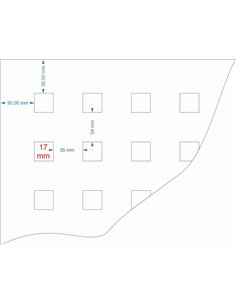 Tabla zincata perforata 1000 mm x 2000 mm x 1 mm